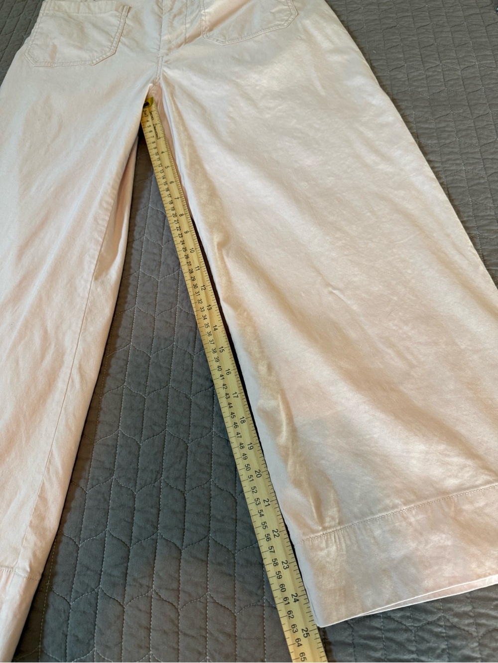 Anthropologie’s Maeve The Colette Soft Pink Wide-Leg Cropped Pants - Picture 7 of 11